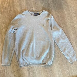 Polo Ralph Lauren waffle knit Gray Crewneck Sweater